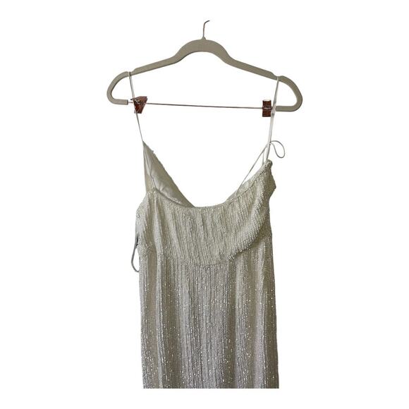 Retrofete Katya Maxi Dress Sequin Embellished Moonglow Bridal Wedding Gown Sz M - Picture 14 of 15